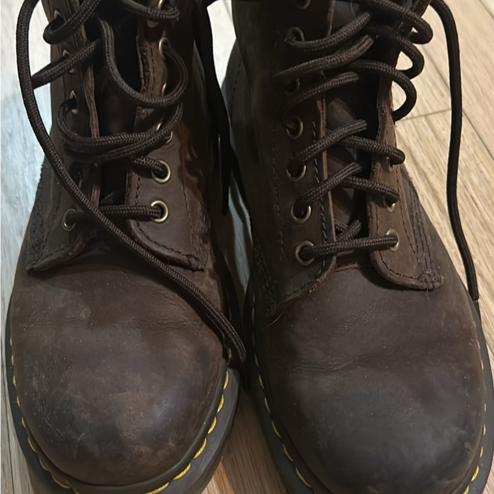 Dr. Martens Brown Lace Up Boots